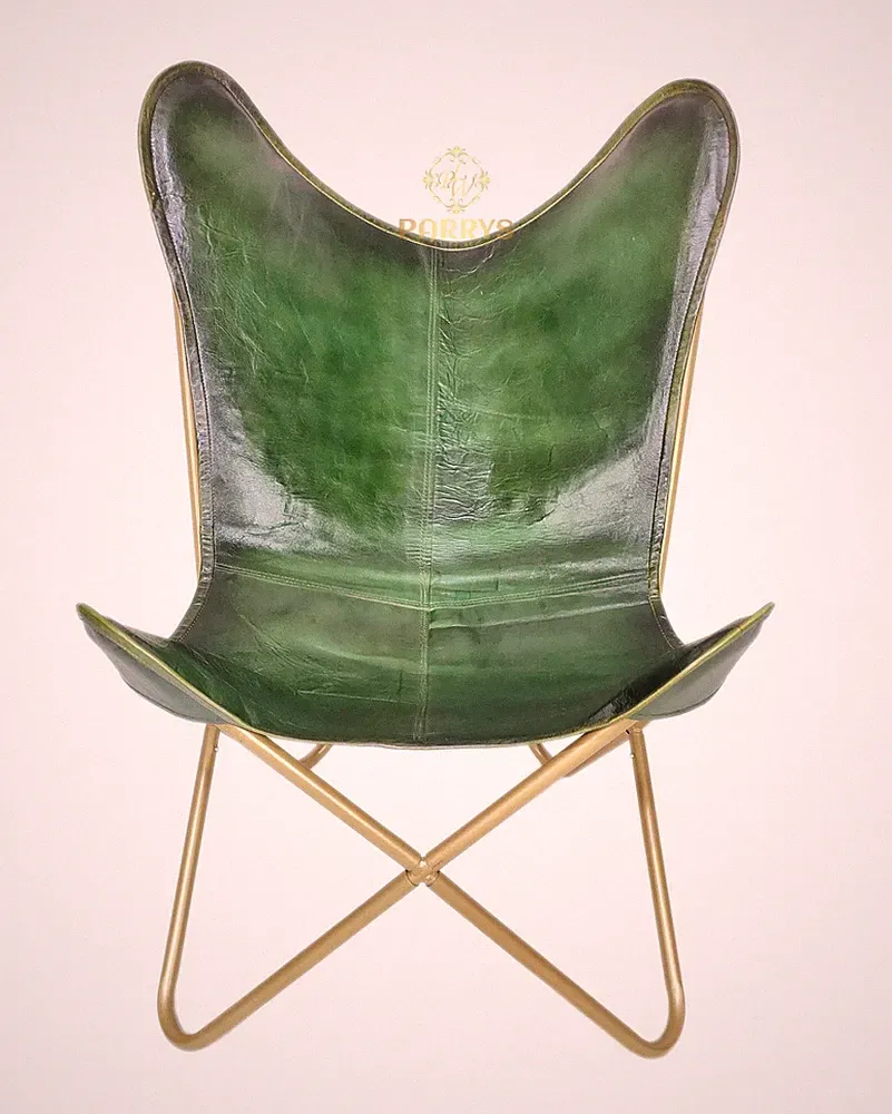 Arm Chair - Handmade Living Room Decor Chair - Genuine Leather Chair