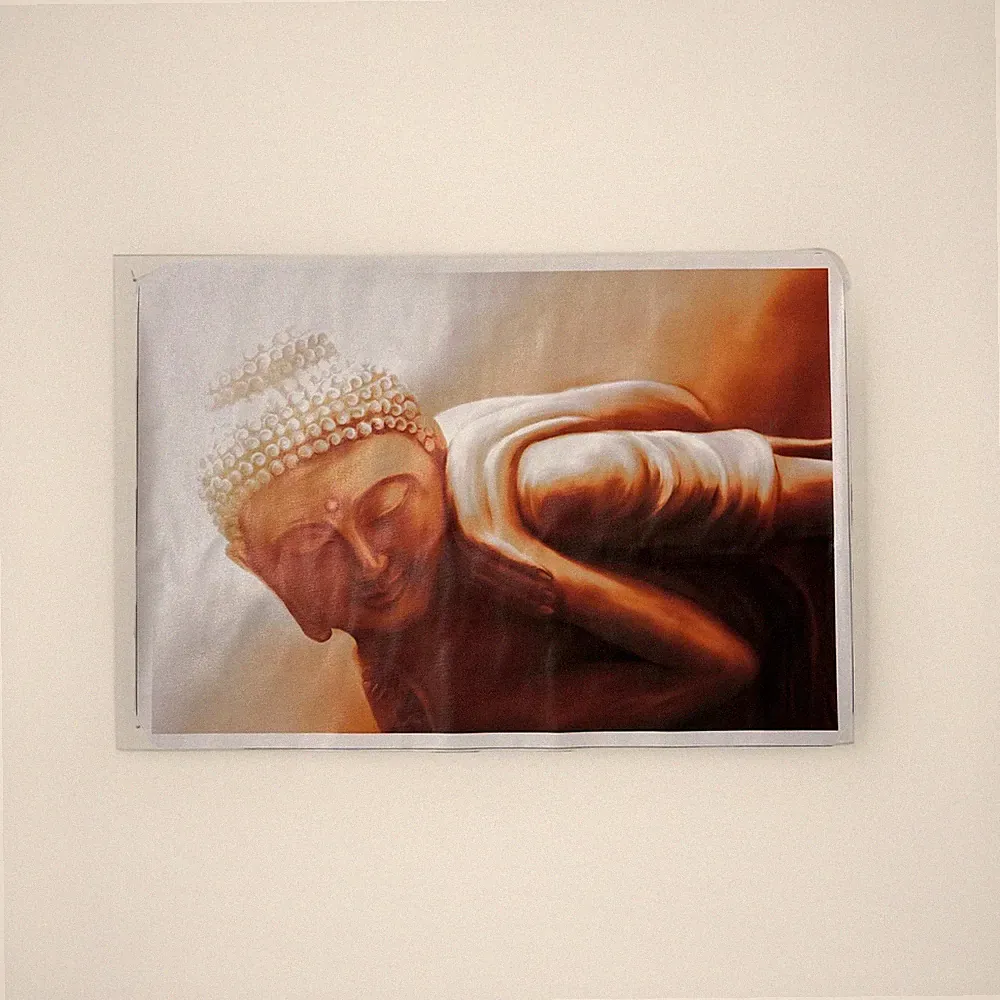 Reclining Buddha Canvas Wall Art Poster 12x18 Textured Print Zen Deco ✅ Spa Yoga
