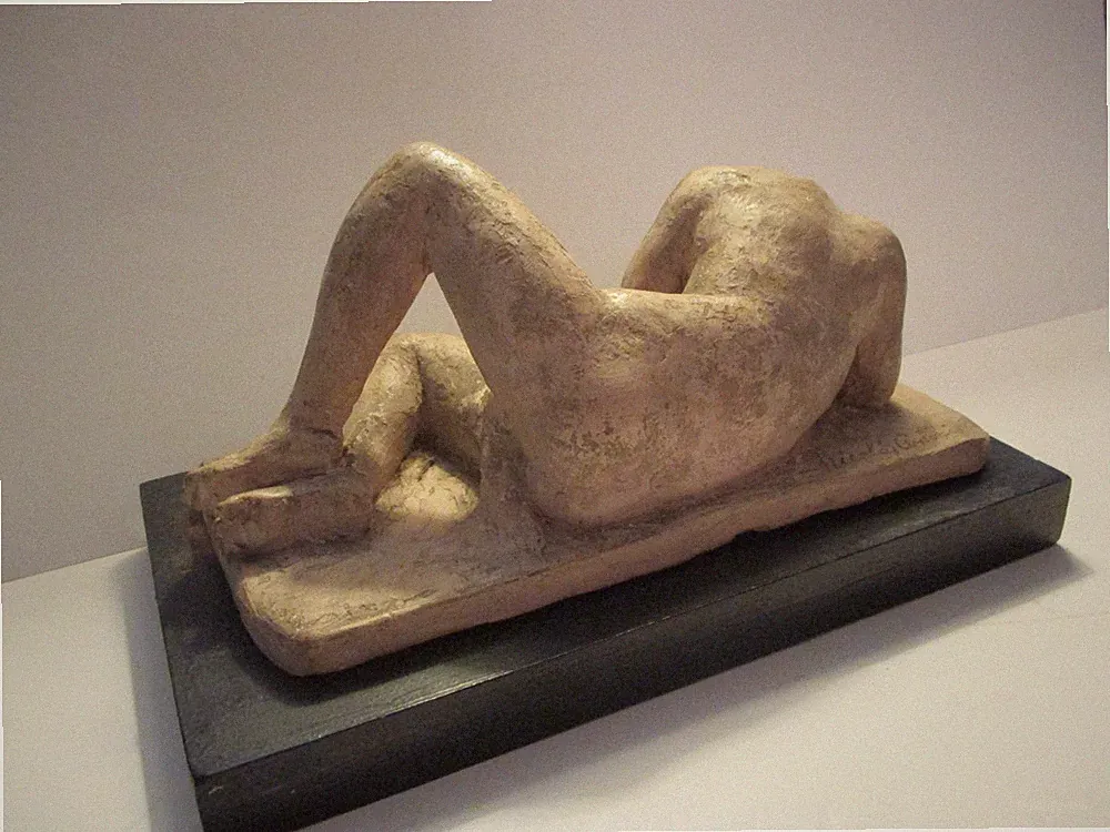 Signed NICOLAS ANTONIO (Russo de San Luis) Reclining Figure No title sculpture