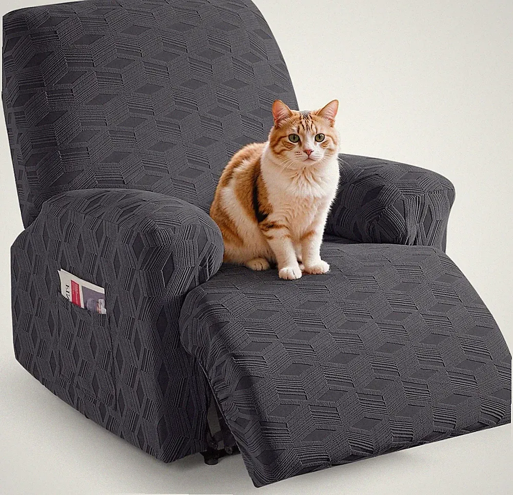 TAOCOCO Oversized Recliner Cover Stretch 1 XL Seater, Dark Grey